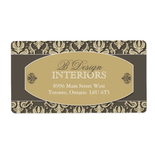 Interior Designer Shipping Labels