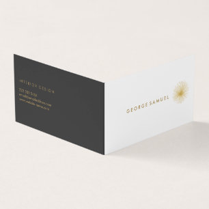 Interior Designer Vintage Modernist Logo  Business Card