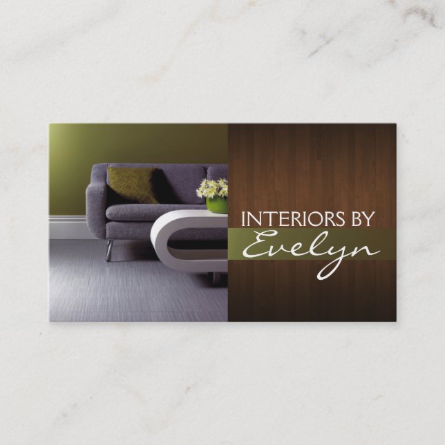 Interior Exterior Designer Business Card (Front)