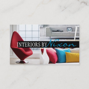 Interior Exterior Designer Furniture Store Business Card