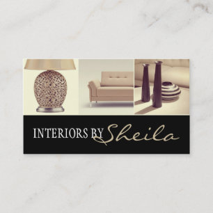 Interior Exterior Designer Furniture Store Business Card