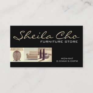 Interior Exterior Designer Furniture Store Business Card