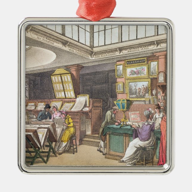 Interior from Ackermann's 'Repository of Arts, Lit Metal Ornament (Front)