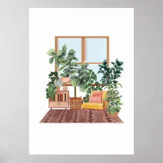 Interior Illustration Poster