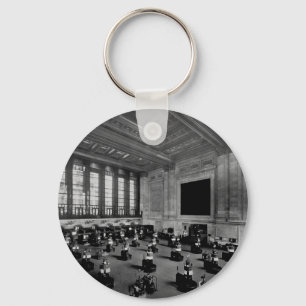 Interior New York Stock Exchange Lower Manhattan Keychain