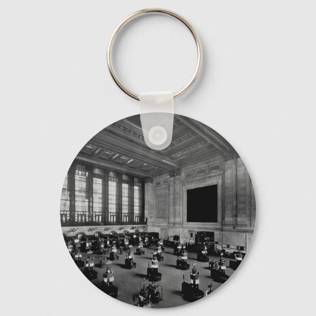 Interior New York Stock Exchange Lower Manhattan Keychain (Front)
