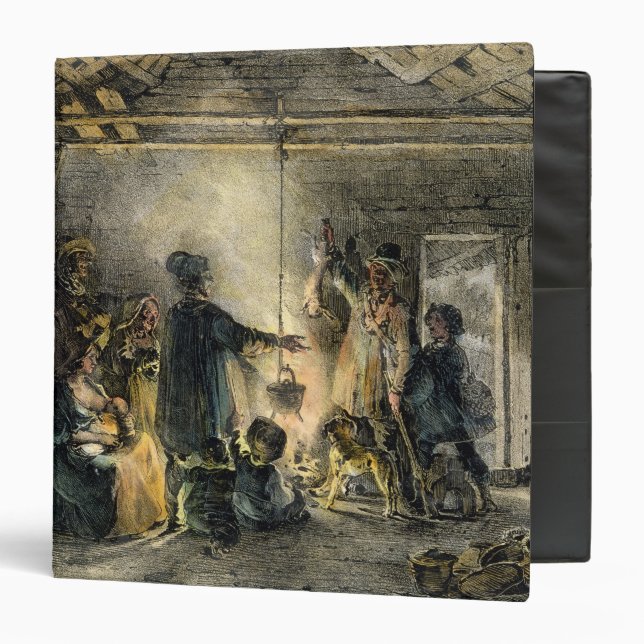 Interior of a Coal-Miner's Hut Binder (Front/Inside)
