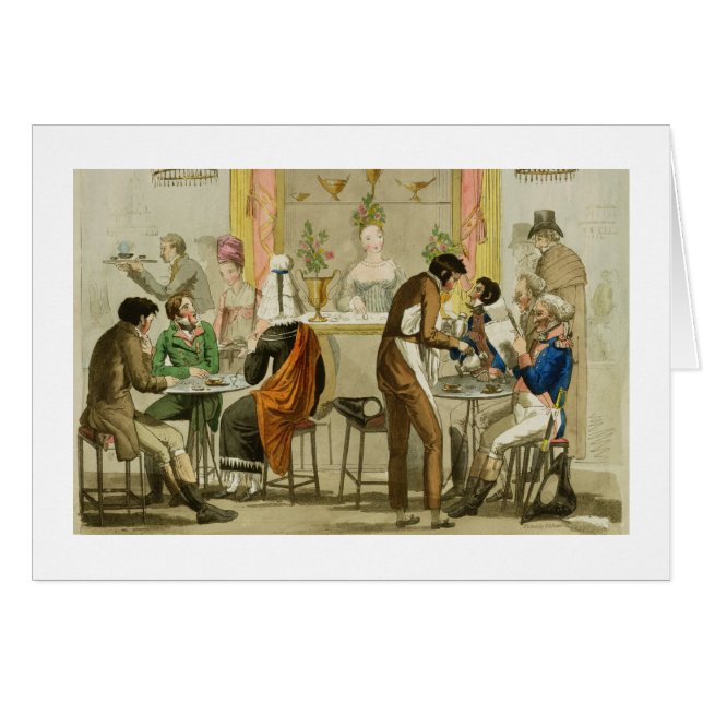 Interior of a Coffee House, pub. for William Pearm (Front Horizontal)