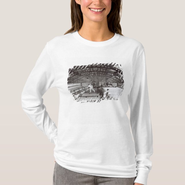 Interior of a Cotton Mill T-Shirt (Front)