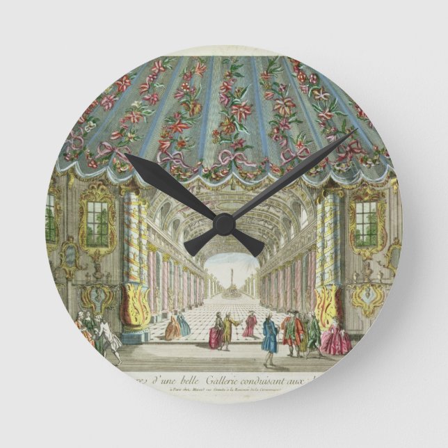 Interior of a Gallery Leading to Vauxhall Gardens Round Clock (Front)