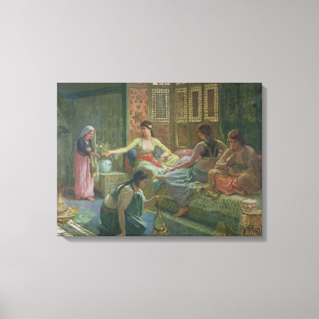 Interior of a Harem, c.1865 Canvas Print (Front)