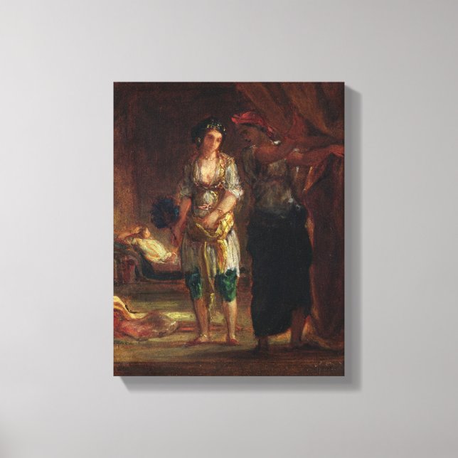 Interior of a Harem in Oran, c.1847 Canvas Print (Front)