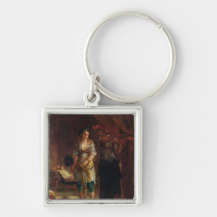 Interior of a Harem in Oran, c.1847 Keychain