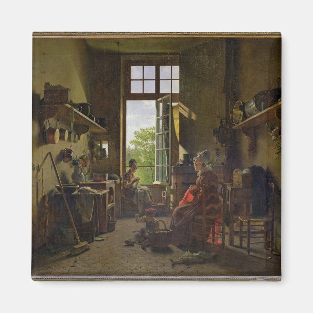 Interior of a Kitchen, 1815 Magnet (Front)