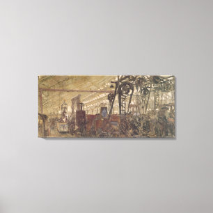 Interior of a Munitions Factory, 1916-17 Canvas Print