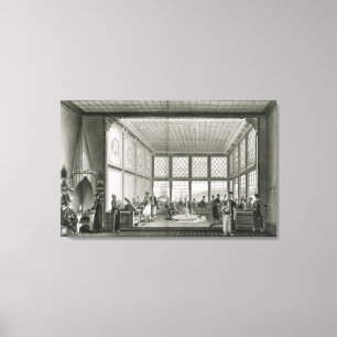 Interior of a public cafe in Constantinople by the Canvas Print