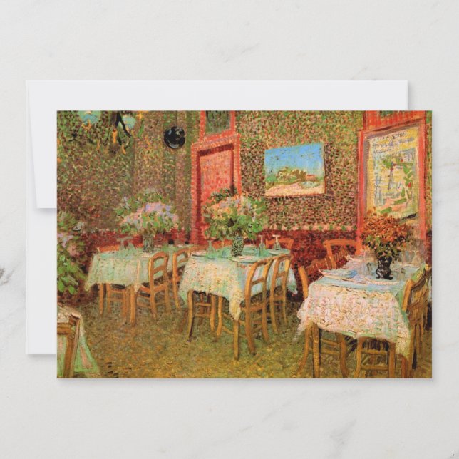 Interior of a Restaurant by Vincent van Gogh (Front)