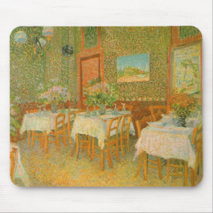 Interior of a Restaurant by Vincent van Gogh Mouse Pad