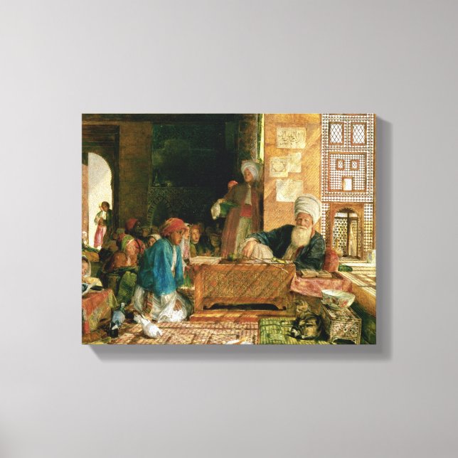 Interior of a School, Cairo Canvas Print (Front)