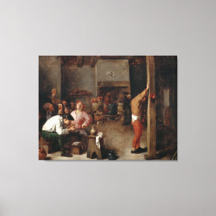 Interior of a Tavern Canvas Print