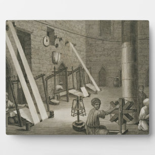 Interior of a Weaver's Workshop, from Volume II Ar Plaque