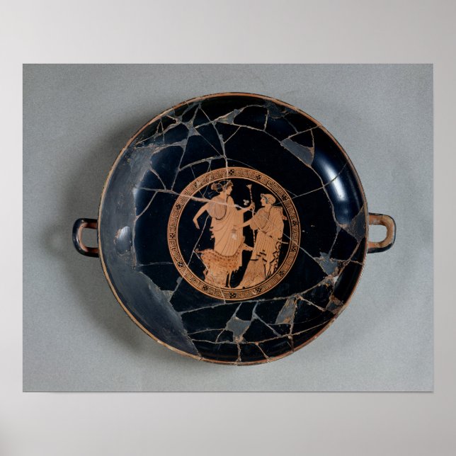 Interior of an attic red-figure cup poster (Front)