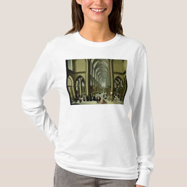 Interior of Antwerp cathedral T-Shirt (Front)