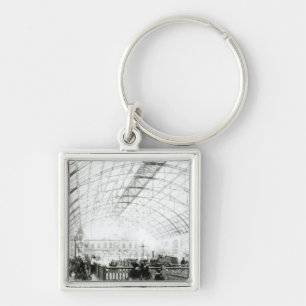 Interior of Charing Cross station Keychain