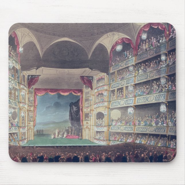 Interior of Drury Lane Theatre, 1808 Mouse Pad (Front)