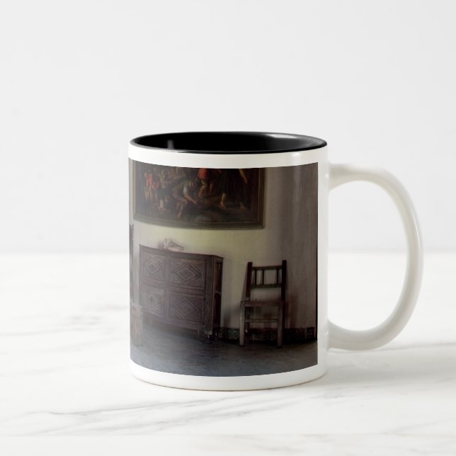 Interior of El Greco's  studio Two-Tone Coffee Mug (Right)