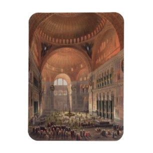 Interior of Haghia Sophia, Constantinople, pub. 18 Magnet