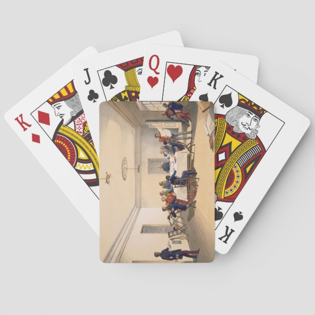 Interior of Lord Raglan's Head Quarters, plate fro Playing Cards (Back)