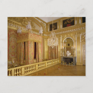 Interior of Louis XIV's bedroom, 1701-23 Postcard