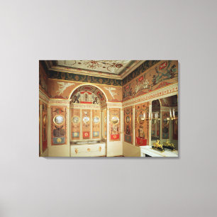 Interior of Napoleon's bathroom, built in 1807 Canvas Print