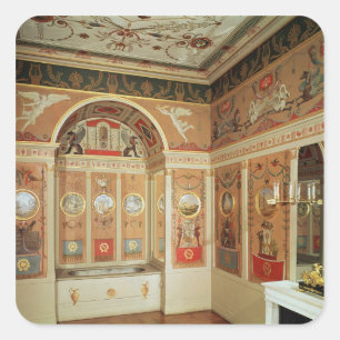 Interior of Napoleon's bathroom, built in 1807 Square Sticker