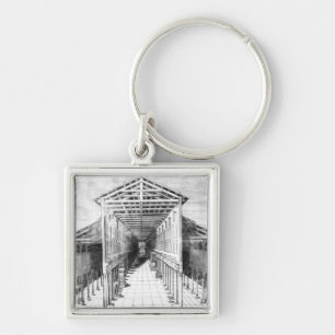 Interior of Old St.Peter's, Rome Keychain