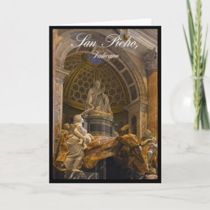Interior of Saint Peter's Basilica in Vatican Card
