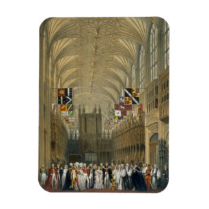 Interior of St George's Chapel, 1838 (colour litho Magnet