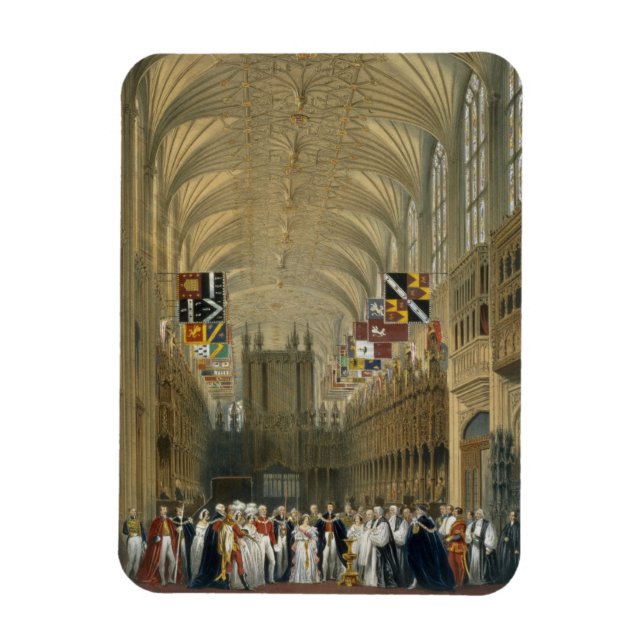 Interior of St George's Chapel, 1838 (colour litho Magnet (Vertical)