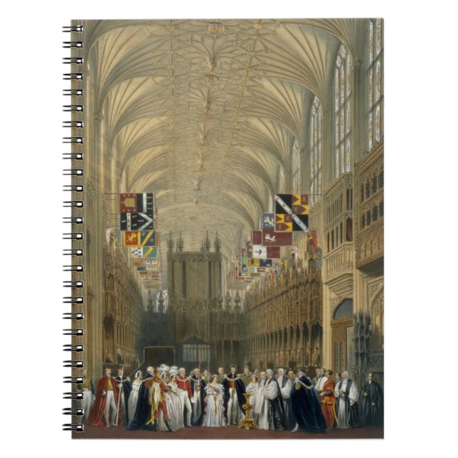 Interior of St George's Chapel, 1838 (colour litho Notebook (Front)