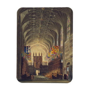 Interior of St. George's Chapel, Windsor Castle, f Magnet
