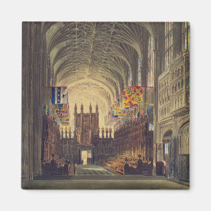 Interior of St. George's Chapel, Windsor Castle, f Magnet