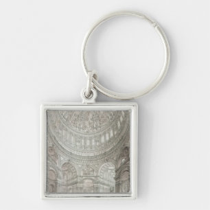 Interior of St.Paul's Cathedral, 1817 Keychain
