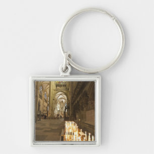 Interior of St. Peter's Cathedral in Regensburg Keychain