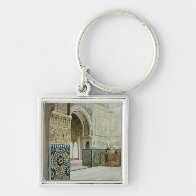 Interior of the Alhambra, Granada (w/c) Keychain (Front)