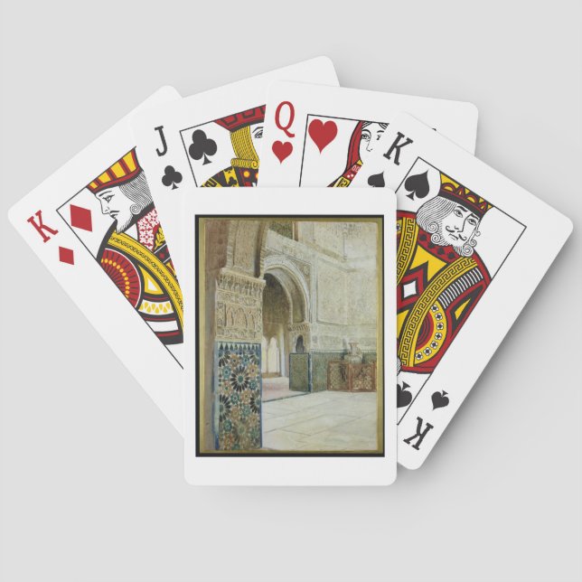 Interior of the Alhambra, Granada (w/c) Playing Cards (Back)