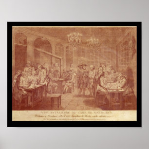 Interior of the Cafe Manouri, c.1775 Poster