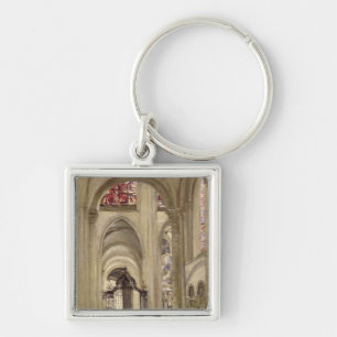 Interior of the Cathedral of St. Etienne, Sens Keychain