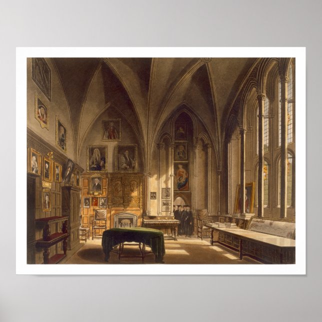 Interior of the Chapter House, illustration from t Poster (Front)