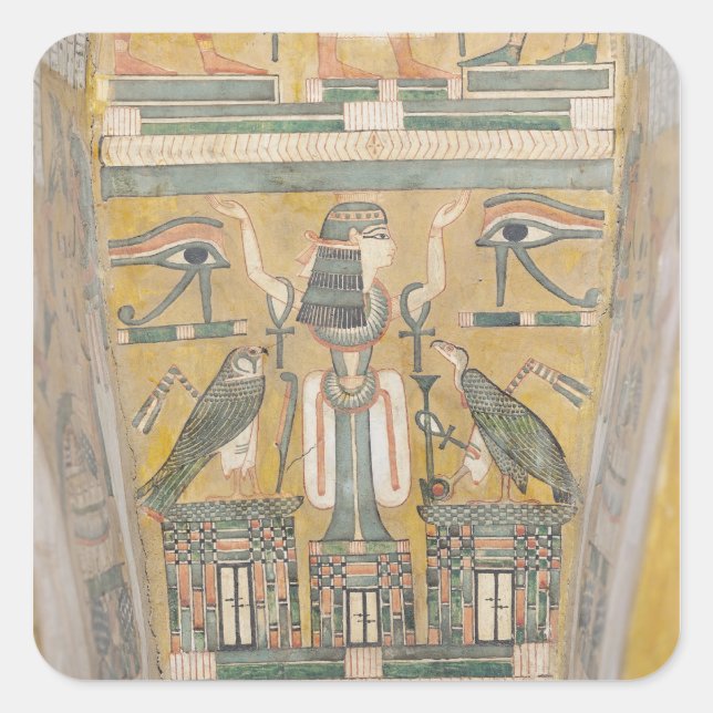 Interior of the coffin of Imenemipet Square Sticker (Front)